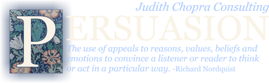 Persuasion | Judy Chopra Consulting